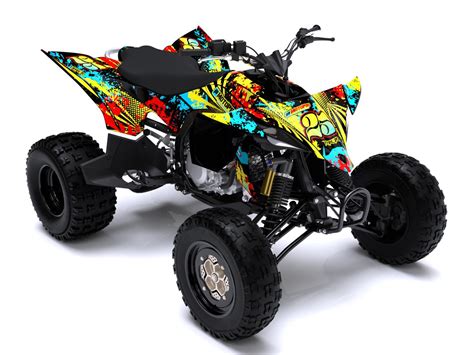 Yamaha YFZ 450 Quad ATV Graphic Kit 2004-2013 (Not for 450RSE Models) AMR Racing&39;s Premium Graphics are produced to order and may take up to 5 business days to manufacture. . Custom yfz450 graphics